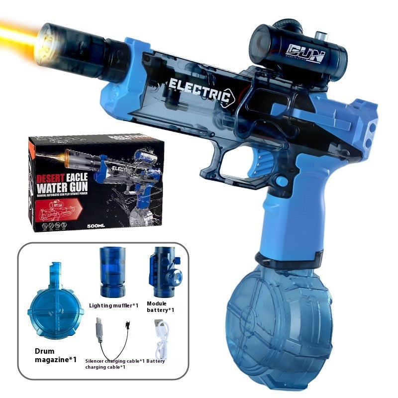 2025 New Ice Mouse Ice Explosion Electric Water Gun Children's High-speed Continuous Hair Linkage Reloading Large Capacity Water Pistols Toy