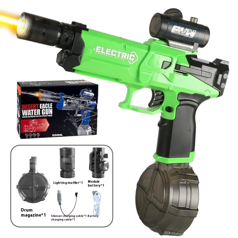 2025 New Ice Mouse Ice Explosion Electric Water Gun Children's High-speed Continuous Hair Linkage Reloading Large Capacity Water Pistols Toy