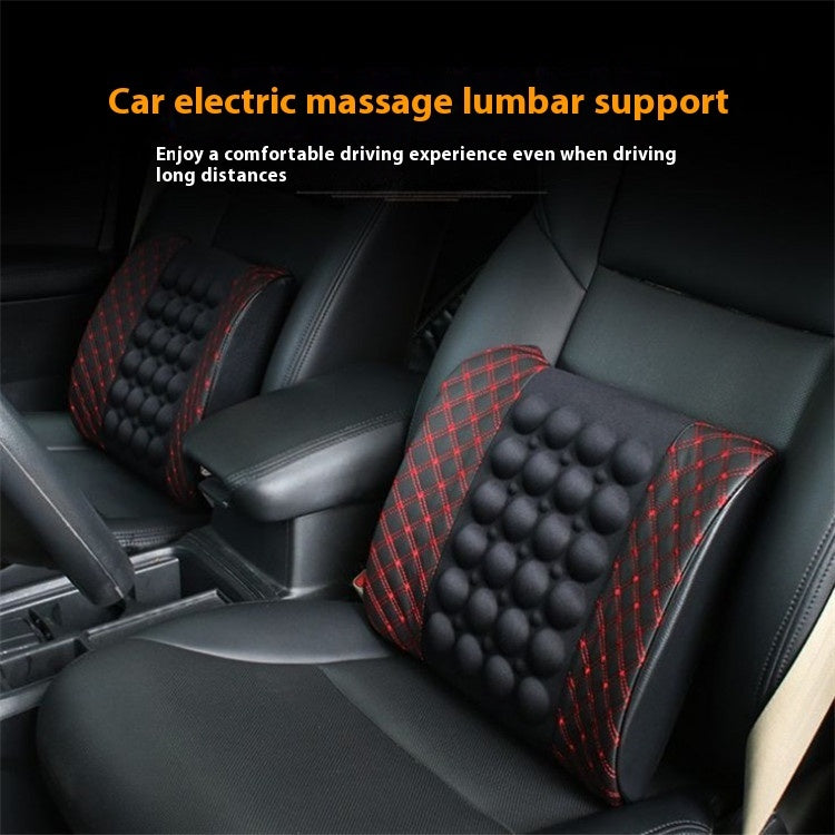 Car Electric Massage Lumbar Support Pillow Interior Decoration Supplies
