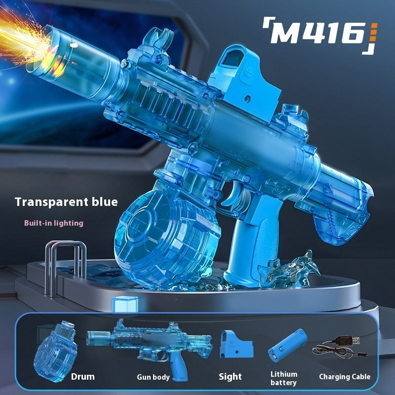2025 New Ice Mouse Ice Explosion Electric Water Gun Children's High-speed Continuous Hair Linkage Reloading Large Capacity Water Pistols Toy