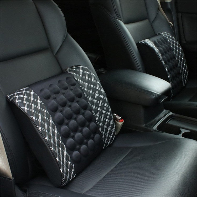 Car Electric Massage Lumbar Support Pillow Interior Decoration Supplies