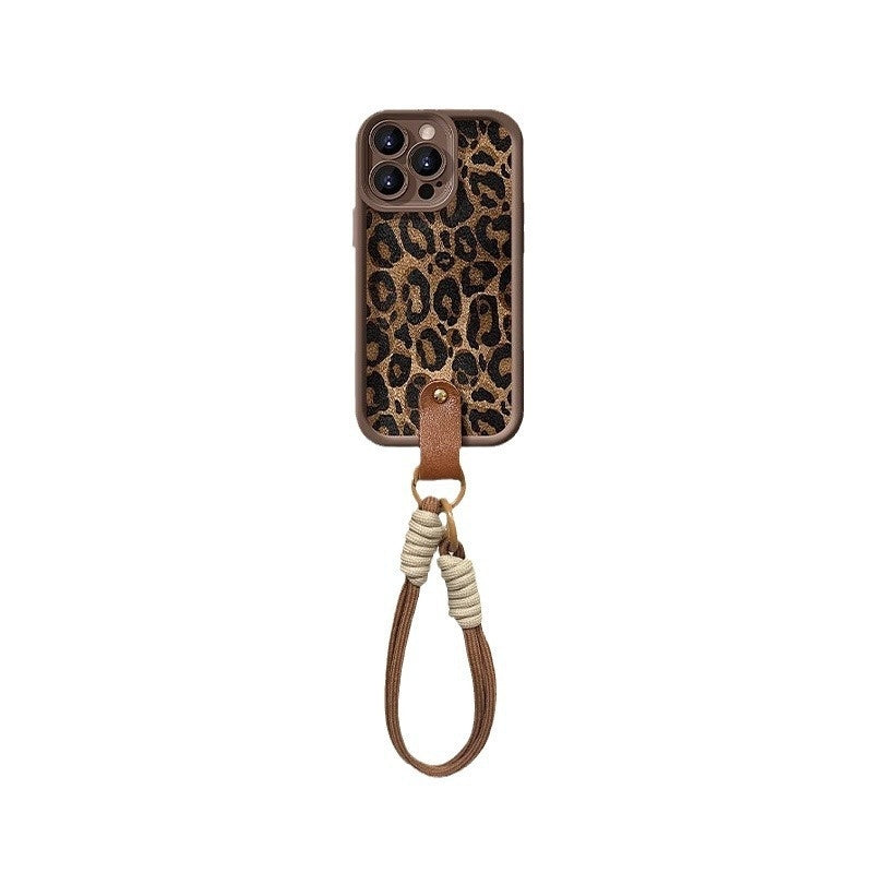 Leopard Print Lanyard For 16 Phone Case