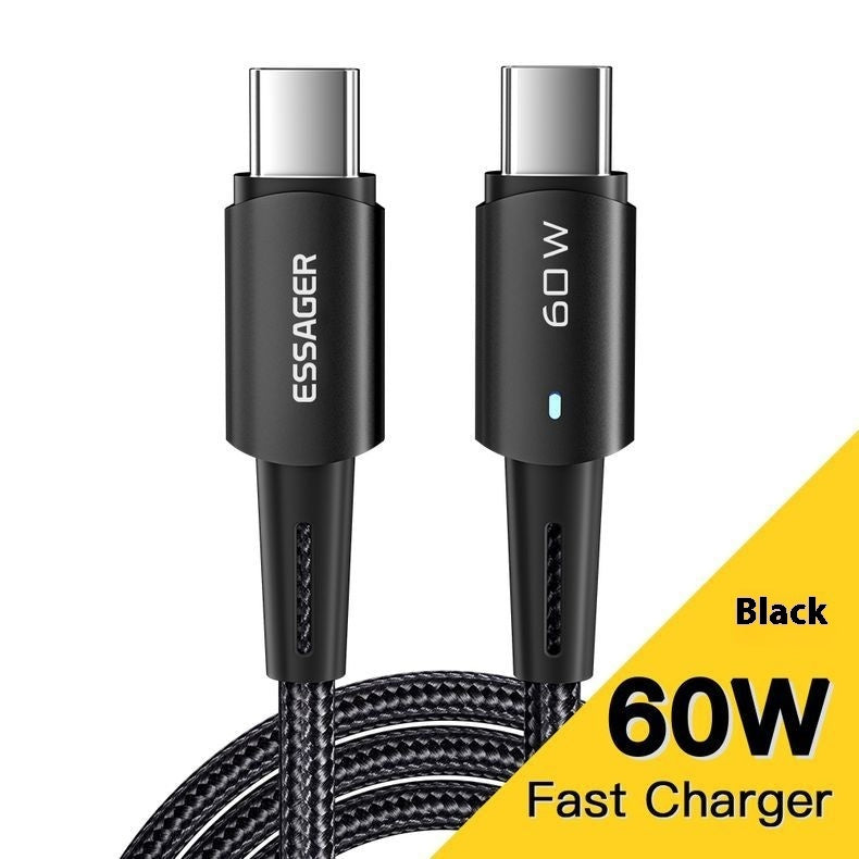 PD100W Fast Charge Data Cable For Mobile Phone Tablet Typec Fast Charging