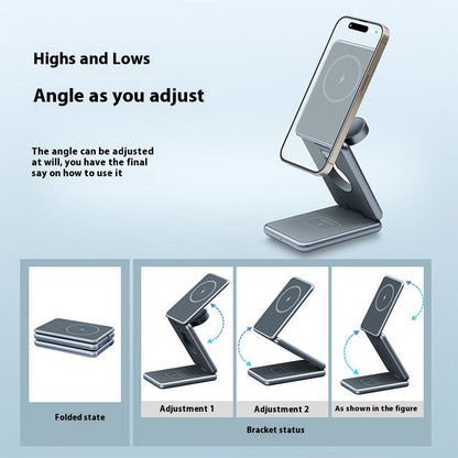 Portable Three-in-one Folding Wireless Charger