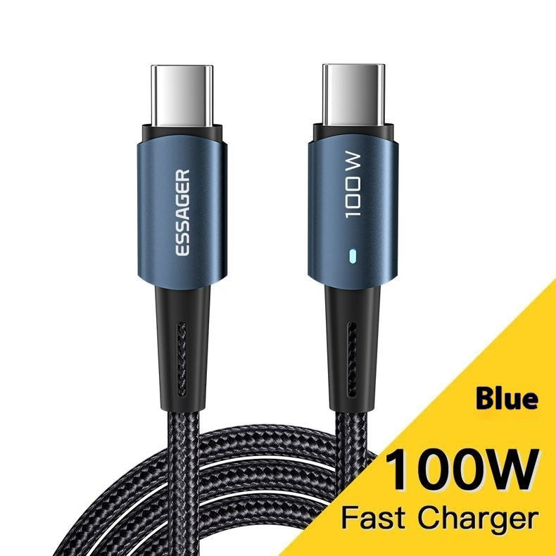 PD100W Fast Charge Data Cable For Mobile Phone Tablet Typec Fast Charging
