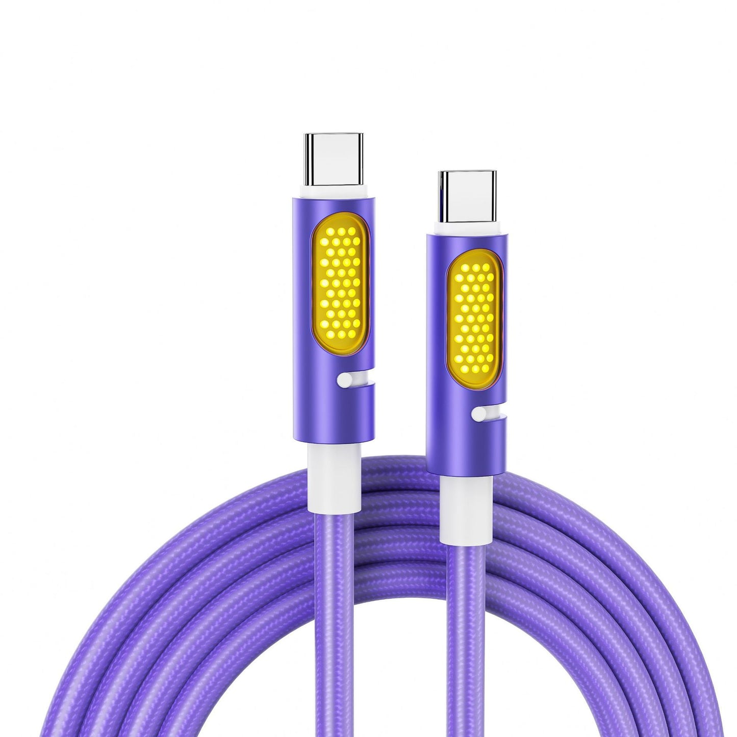 240W Data Cable Aromatherapy Light Column Colorful Silicone Fast Charge Line