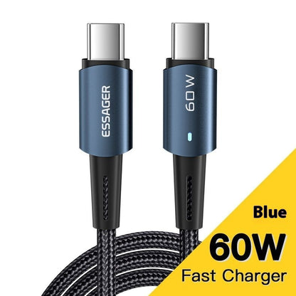 PD100W Fast Charge Data Cable For Mobile Phone Tablet Typec Fast Charging