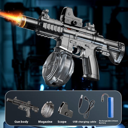 2025 New Ice Mouse Ice Explosion Electric Water Gun Children's High-speed Continuous Hair Linkage Reloading Large Capacity Water Pistols Toy
