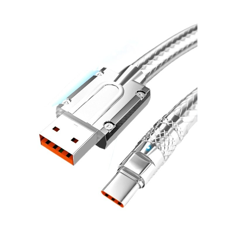 TYPE C Silver Data Cable CCC Certification Super Fast Charge 6A