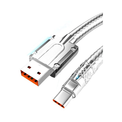 TYPE C Silver Data Cable CCC Certification Super Fast Charge 6A
