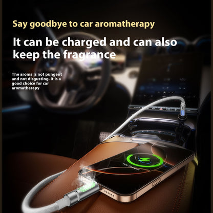 240W Data Cable Aromatherapy Light Column Colorful Silicone Fast Charge Line