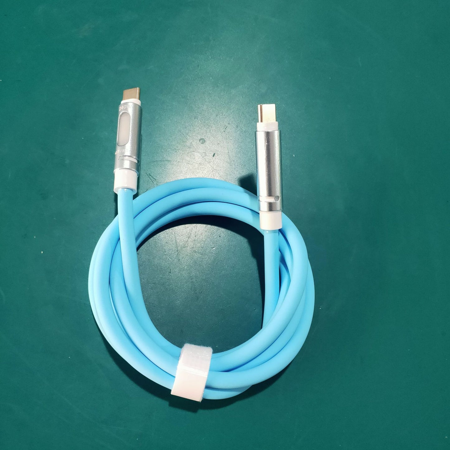 240W Data Cable Aromatherapy Light Column Colorful Silicone Fast Charge Line