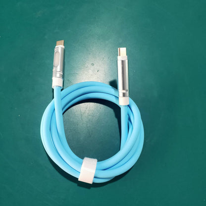 240W Data Cable Aromatherapy Light Column Colorful Silicone Fast Charge Line