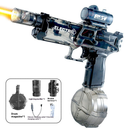 2025 New Ice Mouse Ice Explosion Electric Water Gun Children's High-speed Continuous Hair Linkage Reloading Large Capacity Water Pistols Toy